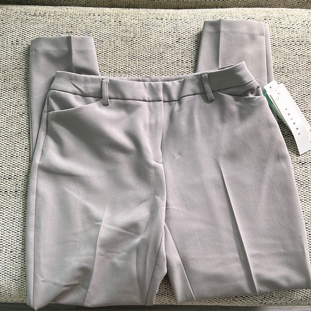 Tribal-Slim straight Pant, Womens size 4, light gray